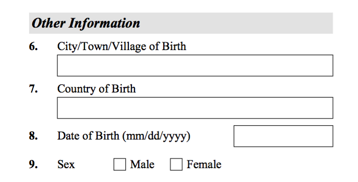 Part 3. Question 7. Other Information.