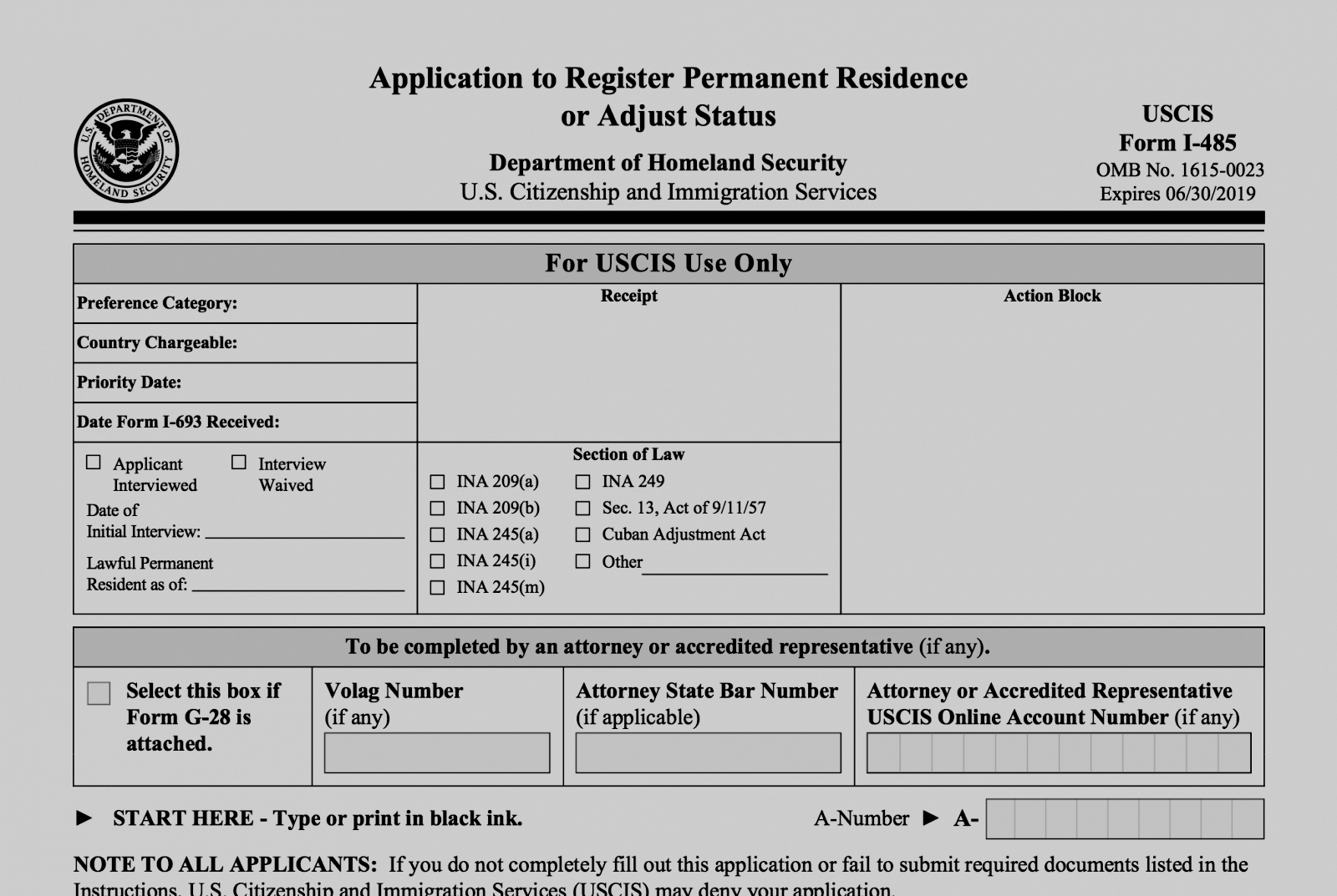 I-485 Form