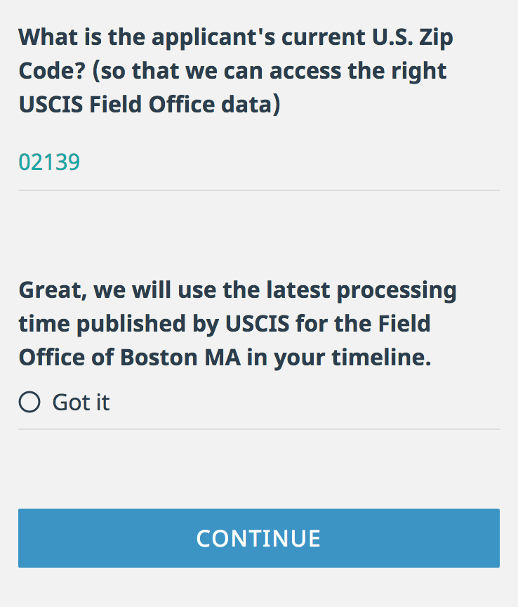 Immigration Planner Web Forms