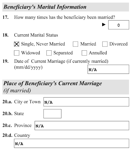 N/A Fields in PDF